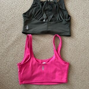 TWO Free People Movement sports bras/tops. Size small. Great condition!